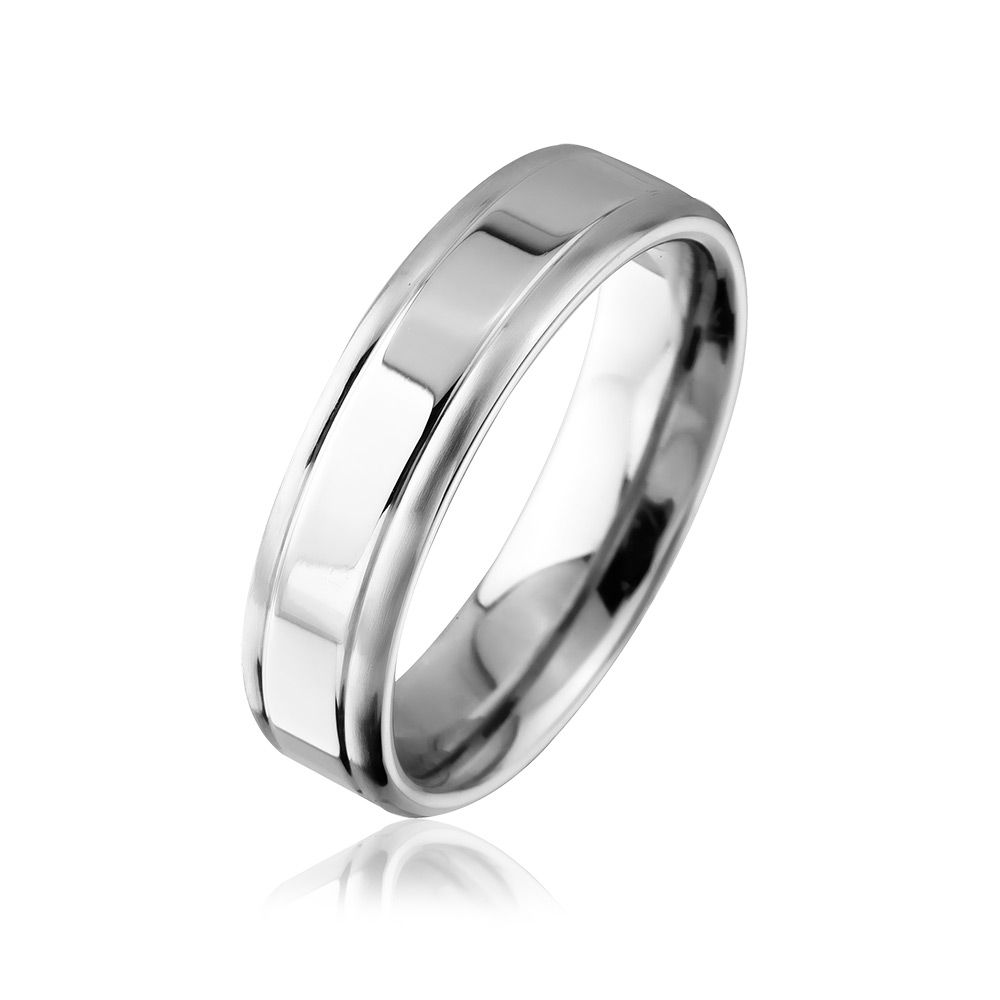 Chow Edelstahl Ring, Verlobungsring, inkl. Gravur, silber | Edelstahlring | damen, edelstahl, edelstahlring, herren, ring, silber, unisex | schmuckmitgravur.de