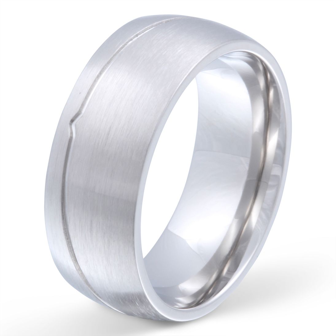 Dallas Ring mit Gravur, Edelstahlring in Silber | Edelstahlring | damen, edelstahl, edelstahlring, herren, ring, silber, unisex | schmuckmitgravur.de