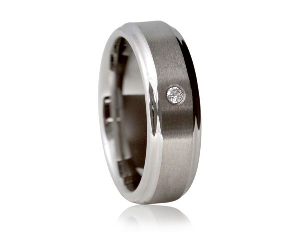Destiny Damen Wolfram Ring mit Gravur, Verlobungsring in Silber | Wolframring | damen, ring, silber, wolfram, wolframring, zirkonia | schmuckmitgravur.de