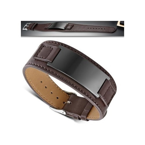 Loures Armband, Edelstahl in Silber-Schwarz