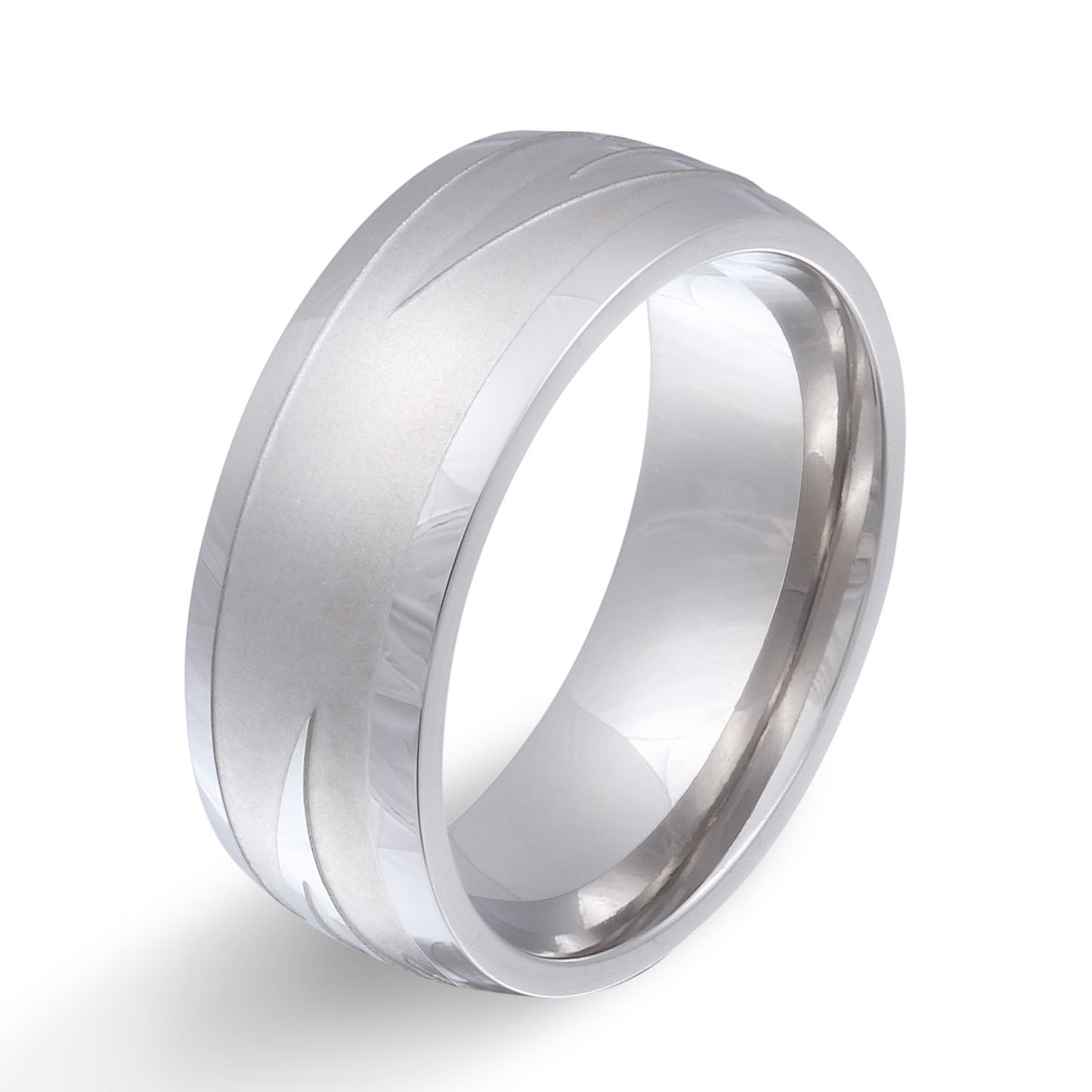 Nandala Ring mit Gravur, Edelstahlring in Silber | Edelstahlring | damen, edelstahl, edelstahlring, herren, ring, silber, unisex | schmuckmitgravur.de