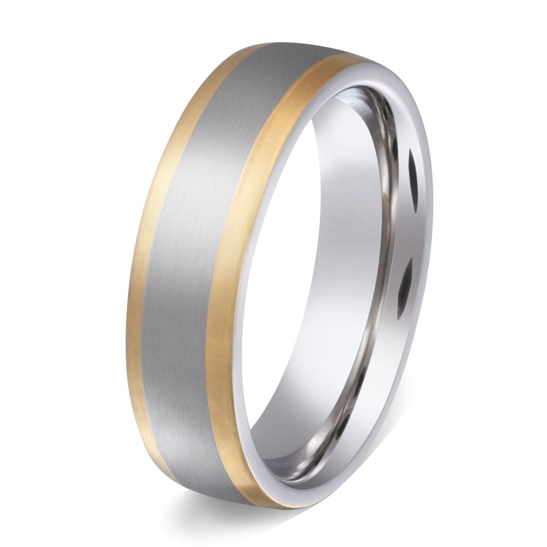 Nastia Edelstahl Ring , Verlobungsring, inkl. Gravur, silber gold | Edelstahlring | damen, edelstahl, edelstahlring, gold, herren, ring, silber, unisex | schmuckmitgravur.de