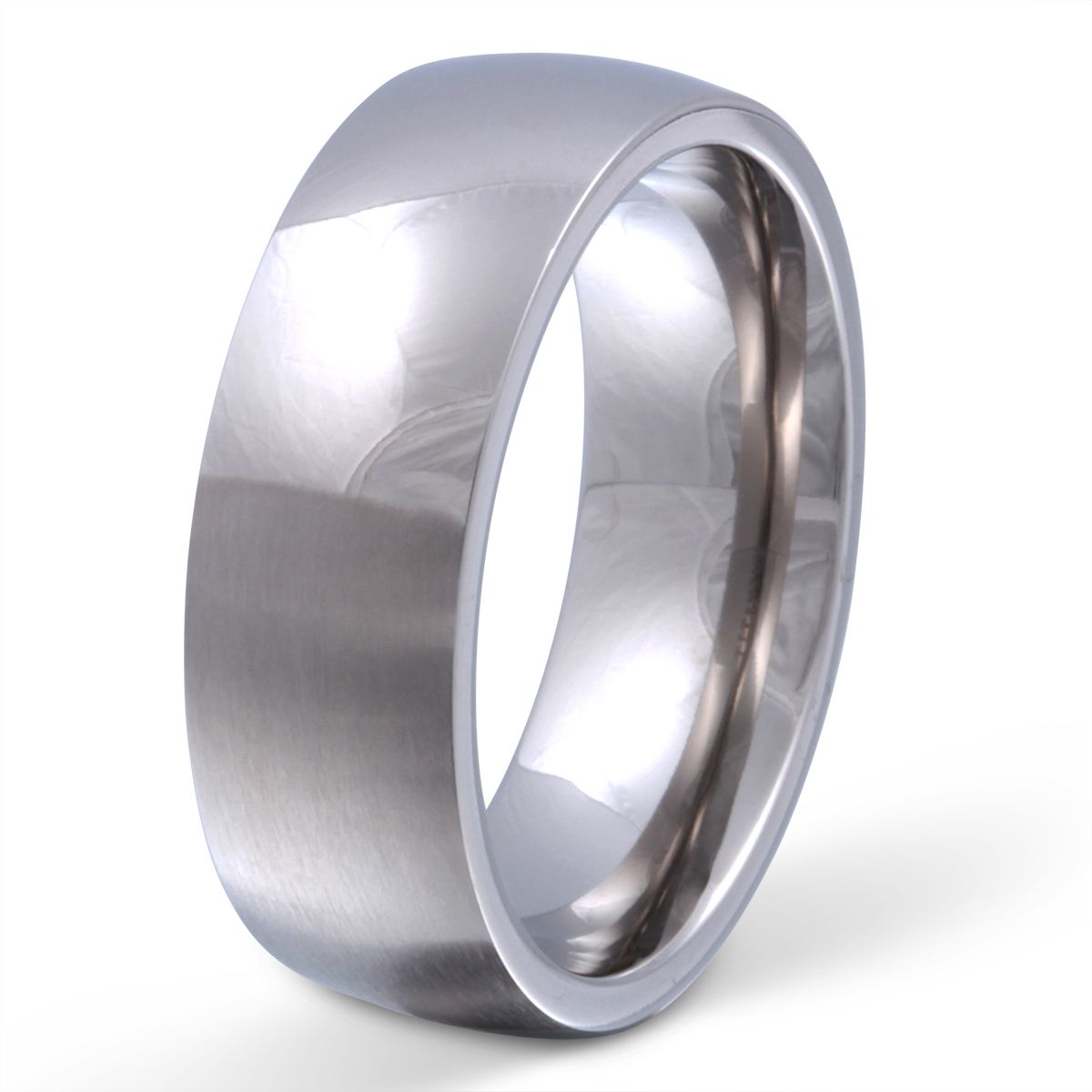 Nizza Titan Ring mit Gravur, Verlobungsring in Silber | Titanring | damen, herren, ring, silber, titan, titanring, unisex | schmuckmitgravur.de