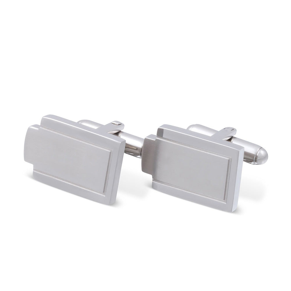Pernera Manschettenknöpfe mit Gravur in Silber | Manschetten | century, damen, edelstahl, herren, manschetten, silber, unisex | schmuckmitgravur.de