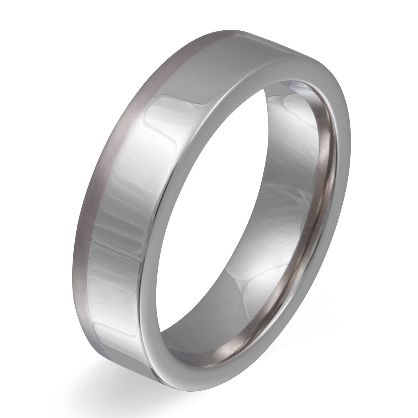 Singapor Titan Edelstahl Mix Ring Verlobungsring, inkl. Gravur, silber titan | Edelstahlring | damen, edelstahl, edelstahlring, herren, ring, silber, titan, titanring, unisex | schmuckmitgravur.de