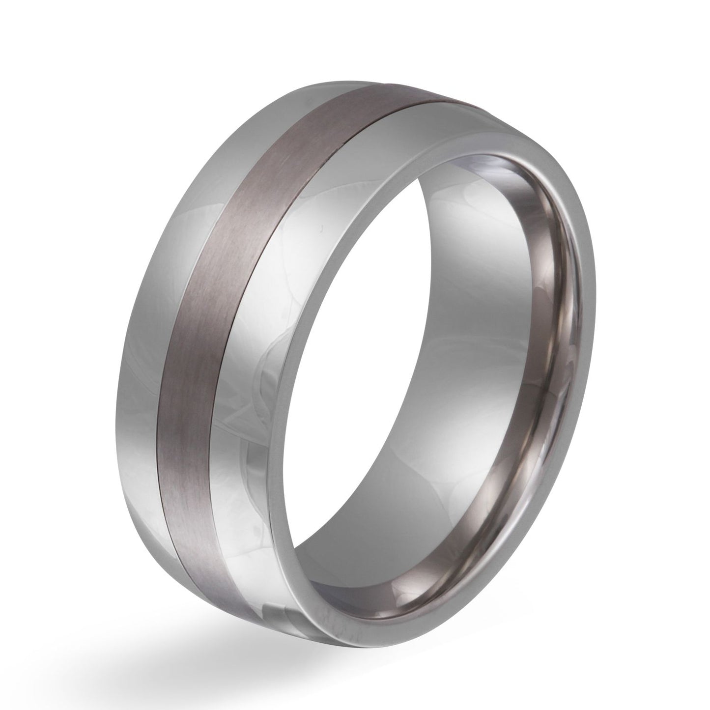 Soulmate Titan Edelstahl Mix Ring, Verlobungsring, inkl. Gravur, silber titan | Edelstahlring | damen, edelstahl, edelstahlring, herren, ring, silber, titan, titanring, unisex | schmuckmitgravur.de