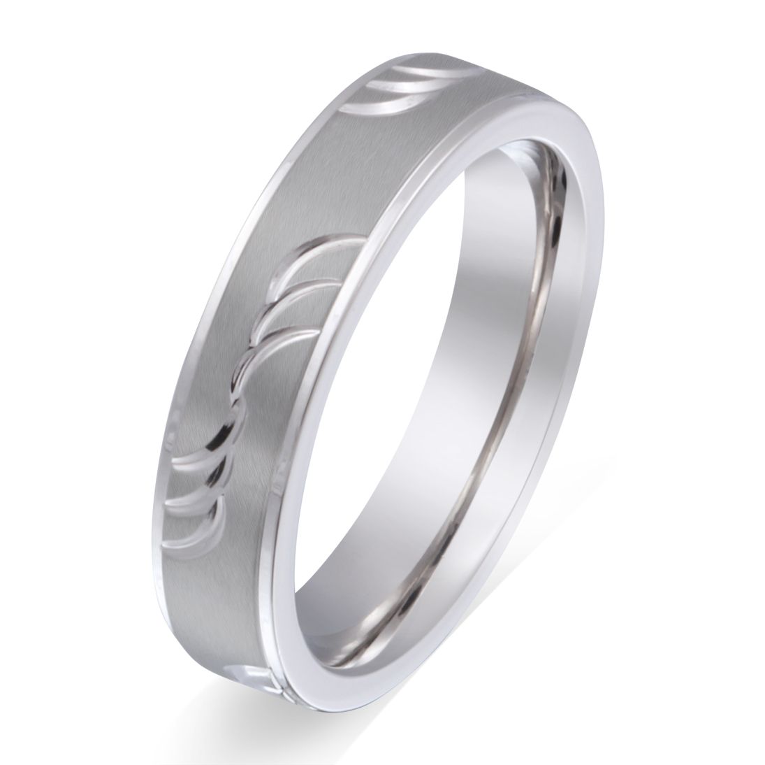 Waves Edelstahl Ring , Verlobungsring, inkl. Gravur, silber | Edelstahlring | damen, edelstahl, edelstahlring, herren, ring, silber, unisex | schmuckmitgravur.de