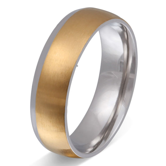 Alimanda Edelstahl Ring mit Gravur,  Verlobungsring,  silber gold | Edelstahlring | damen, edelstahl, edelstahlring, gold, herren, ring, silber, unisex | schmuckmitgravur.de