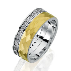 Ballfour Damen 925 Silber Ring mit Gravur, Verlobungsring in Silber-Gold