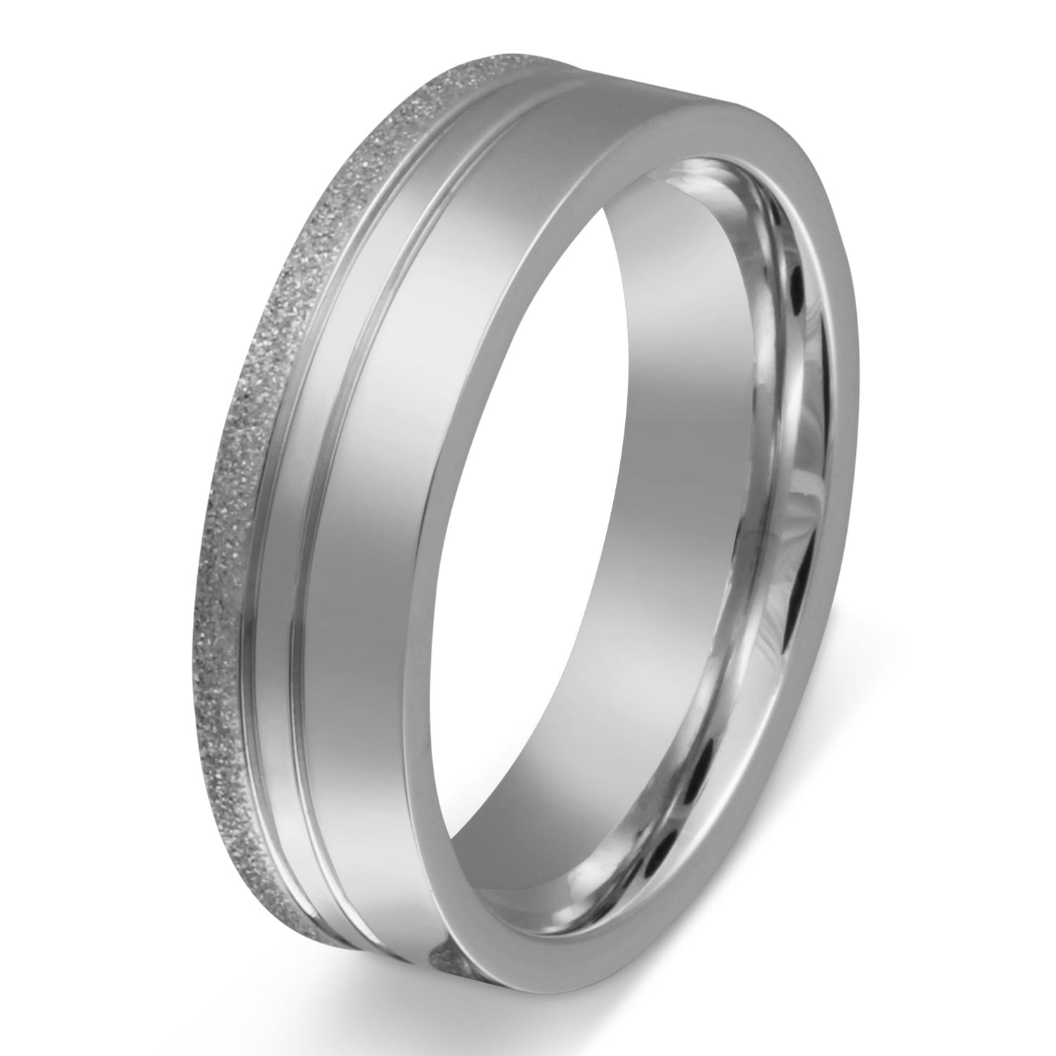 BlueWater Edelstahl Ring , Verlobungsring, inkl. Gravur, silber | Edelstahlring | damen, edelstahl, edelstahlring, herren, ring, silber, unisex | schmuckmitgravur.de