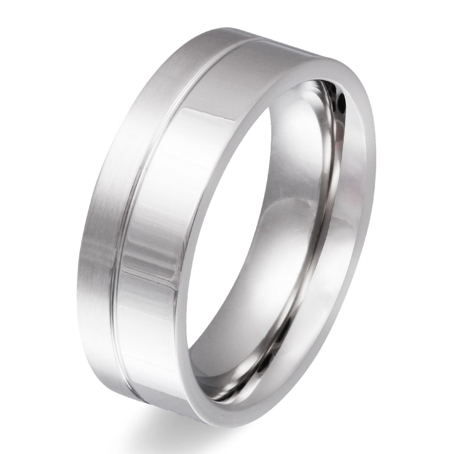 Chloa Ring mit Gravur, Edelstahlring in Silber | Edelstahlring | damen, edelstahl, edelstahlring, herren, ring, silber, unisex | schmuckmitgravur.de