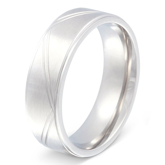 Cicilior Edelstahl Ring , Verlobungsring, inkl. Gravur, silber | Edelstahlring | damen, edelstahl, edelstahlring, herren, ring, silber, unisex | schmuckmitgravur.de