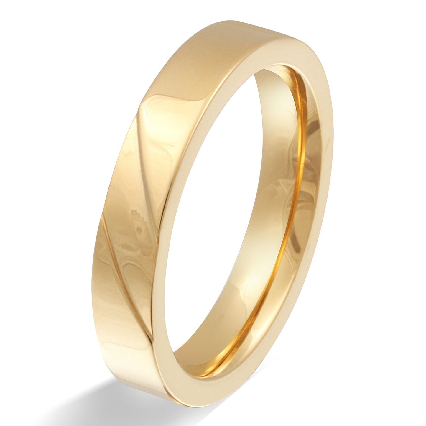 Delle Edelstahl Ring , Verlobungsring, inkl. Gravur, gold | Edelstahlring | damen, edelstahl, edelstahlring, gold, herren, ring, unisex | schmuckmitgravur.de