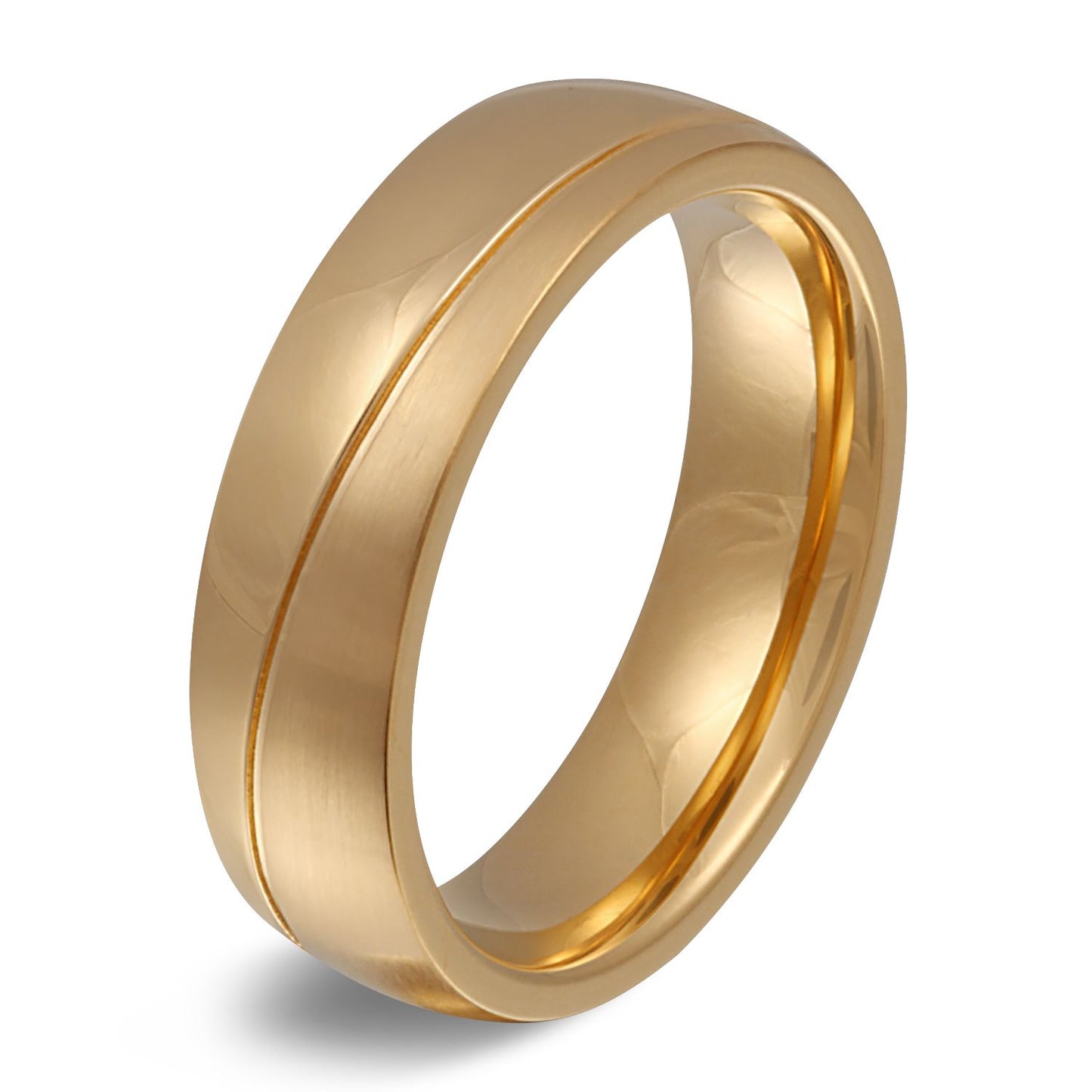 Donula Ring mit Gravur, Edelstahlring in Gold | Edelstahlring | damen, edelstahl, edelstahlring, gold, herren, ring, unisex | schmuckmitgravur.de