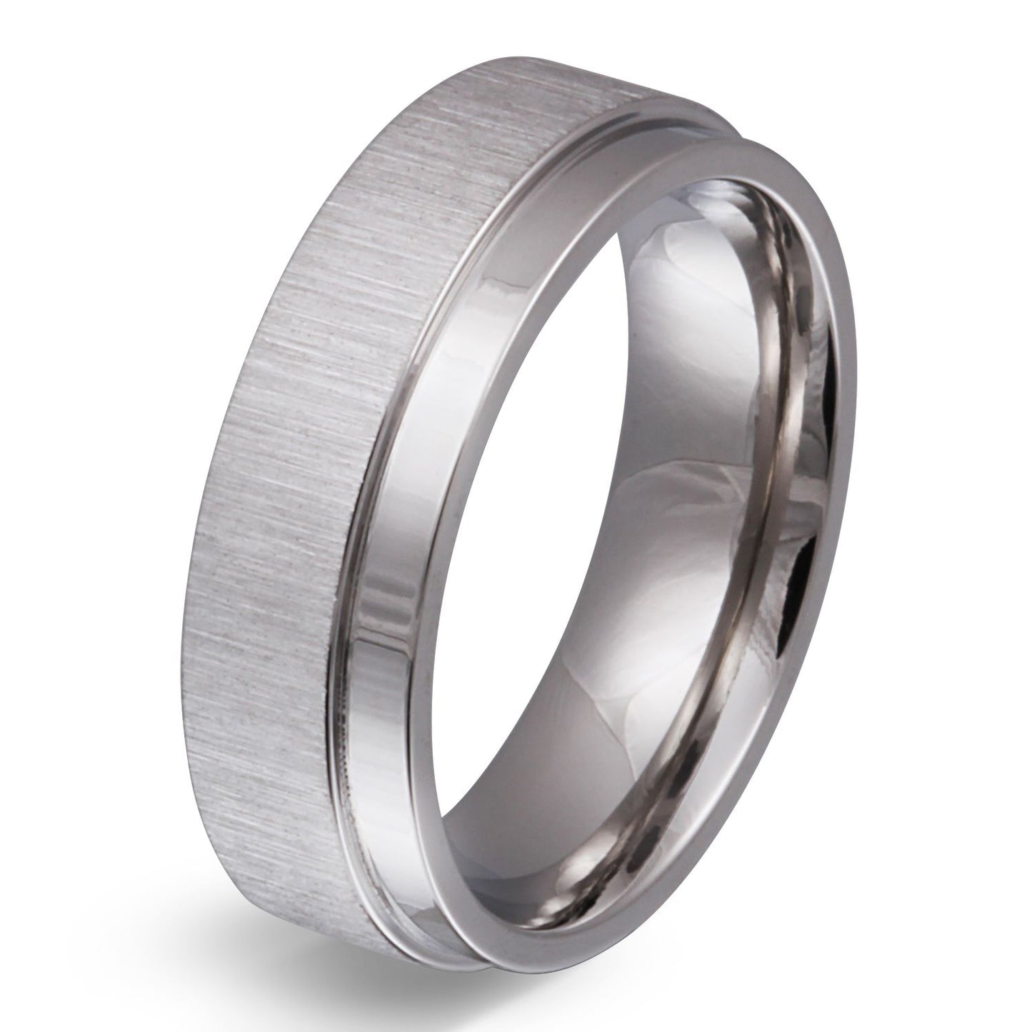 Espacia Ring mit Gravur, Edelstahlring in Silber | Edelstahlring | damen, edelstahl, edelstahlring, herren, ring, silber, unisex | schmuckmitgravur.de