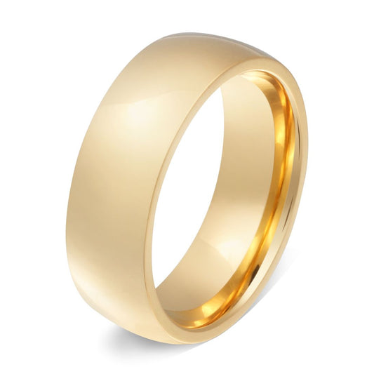 Goldini Ring mit Gravur, Edelstahlring in Gold | Edelstahlring | damen, edelstahl, edelstahlring, gold, herren, ring, unisex | schmuckmitgravur.de