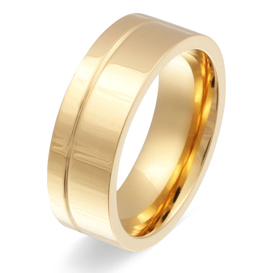 Goldness Ring mit Gravur, Edelstahlring in Gold | Edelstahlring | damen, edelstahl, edelstahlring, gold, herren, ring, unisex | schmuckmitgravur.de