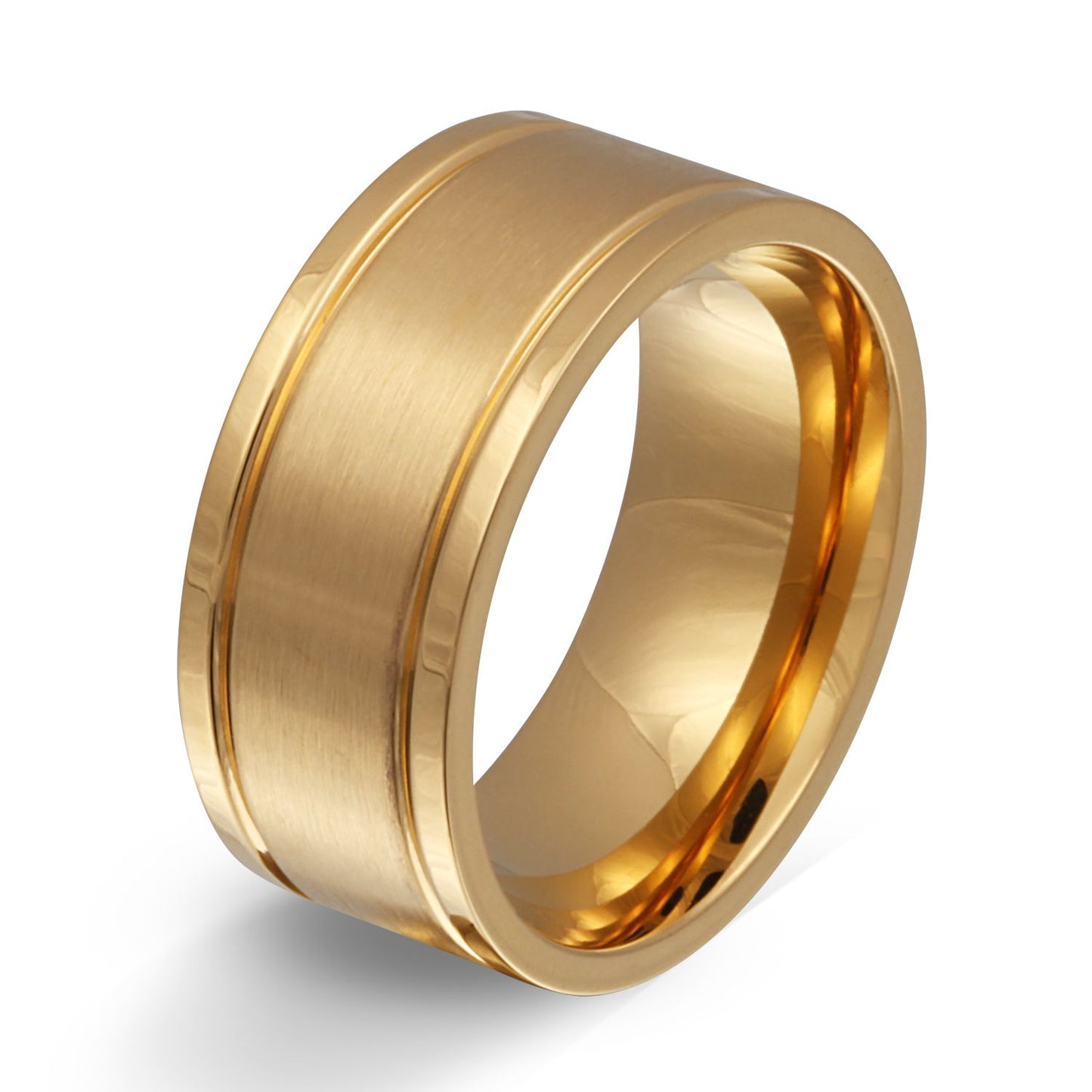 Goltena Ring mit Gravur, Edelstahlring in Gold | Edelstahlring | damen, edelstahl, edelstahlring, gold, herren, ring, unisex | schmuckmitgravur.de