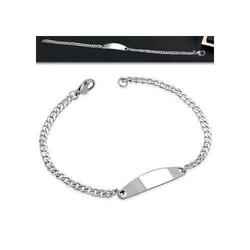 Viseu Armband, Edelstahl in Silber-Schwarz