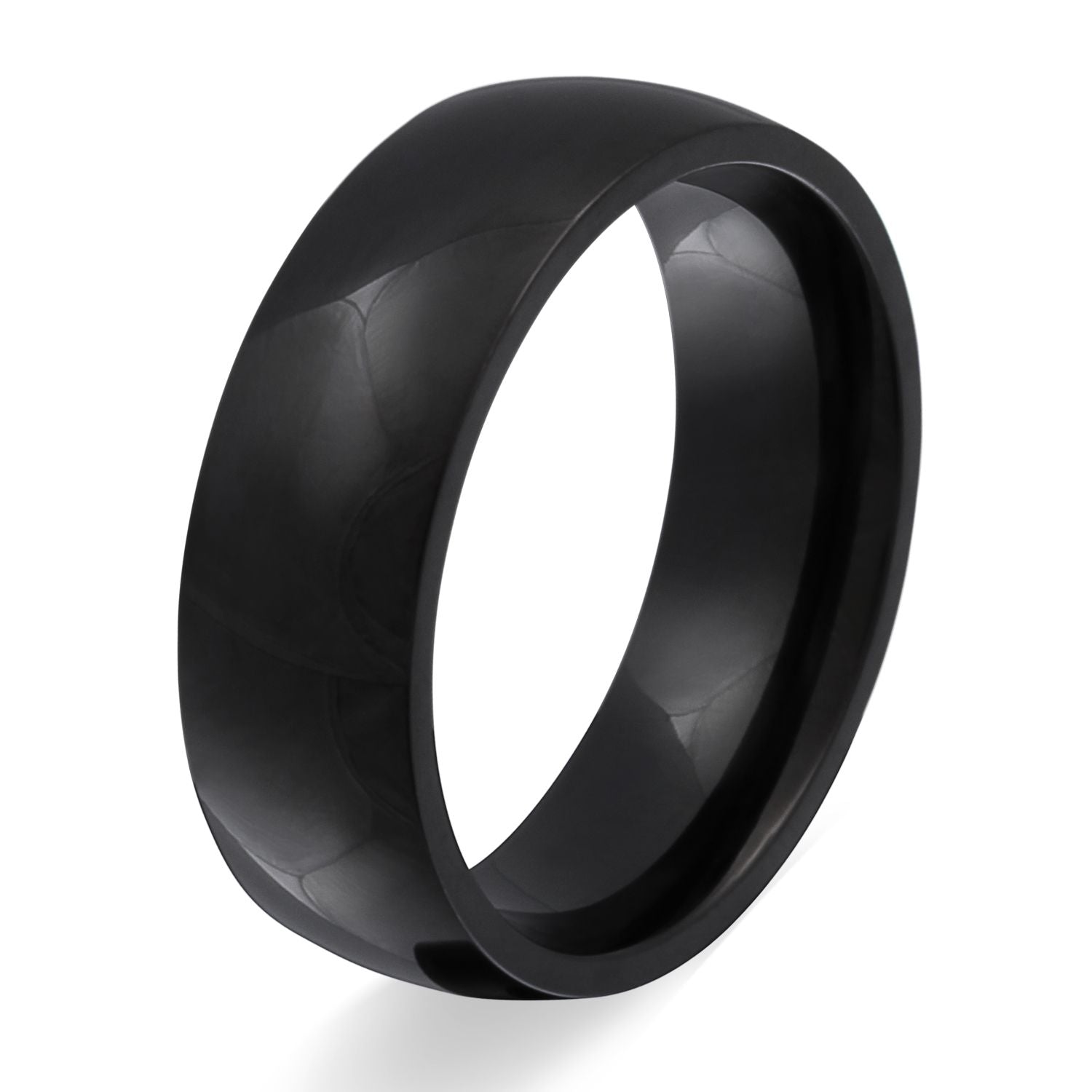 LaNuit Ring mit Gravur, Edelstahlring in Schwarz | Edelstahlring | damen, edelstahl, edelstahlring, herren, ring, schwarz, unisex | schmuckmitgravur.de