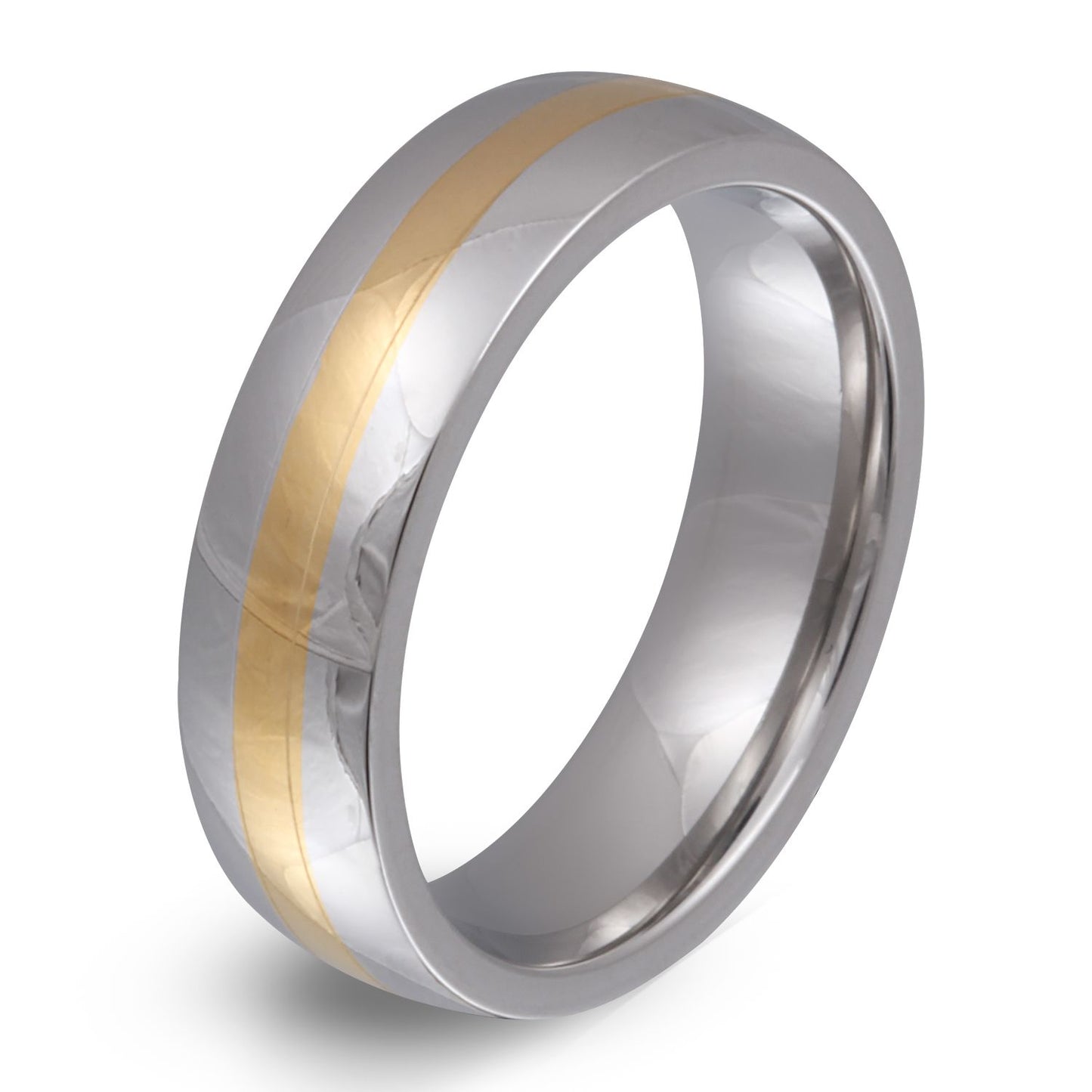 Lazar Ring mit Gravur, Edelstahlring in Silber-Gold | Edelstahlring | damen, edelstahl, edelstahlring, gold, herren, ring, silber, unisex | schmuckmitgravur.de