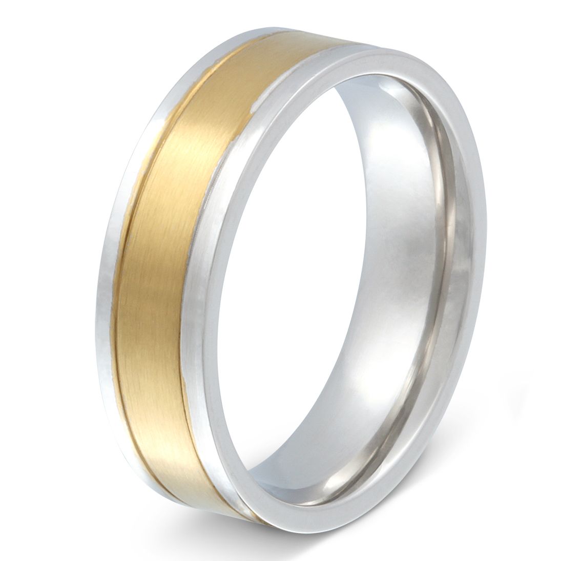 Lucy Edelstahl Ring , Verlobungsring, inkl. Gravur, silber gold | Edelstahlring | damen, edelstahl, edelstahlring, gold, herren, ring, silber, unisex, vergoldet | schmuckmitgravur.de