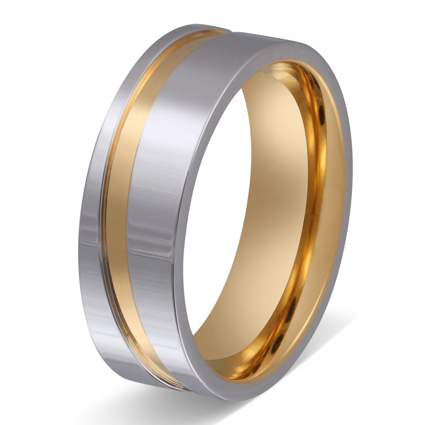 Maris Edelstahl Ring , Verlobungsring, inkl. Gravur, silber gold | Edelstahlring | damen, edelstahl, edelstahlring, gold, herren, ring, silber, unisex, vergoldet | schmuckmitgravur.de