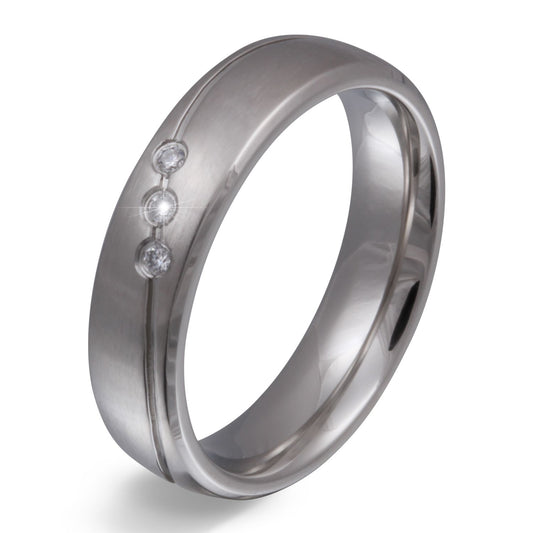 Masone Damen, Ring mit Gravur, Edelstahlring in Silber | Edelstahlring | damen, edelstahl, edelstahlring, ring, silber, zirkonia | schmuckmitgravur.de