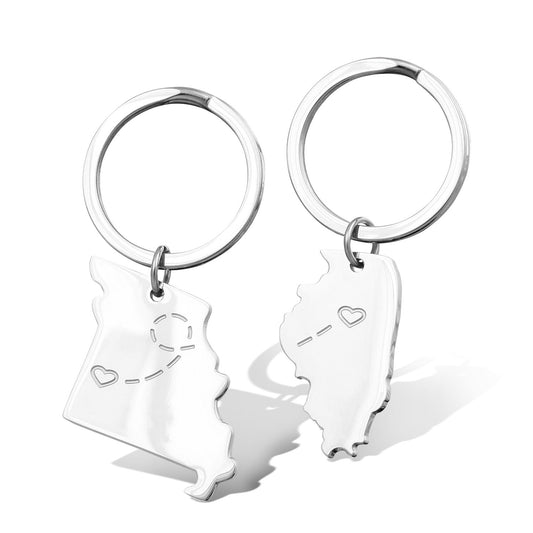 Naneto Schlüsselanhänger mit Gravur in Silber | schlüsselanhänger | damen, edelstahl, herren, schlüsselanhänger, silber, unisex | schmuckmitgravur.de