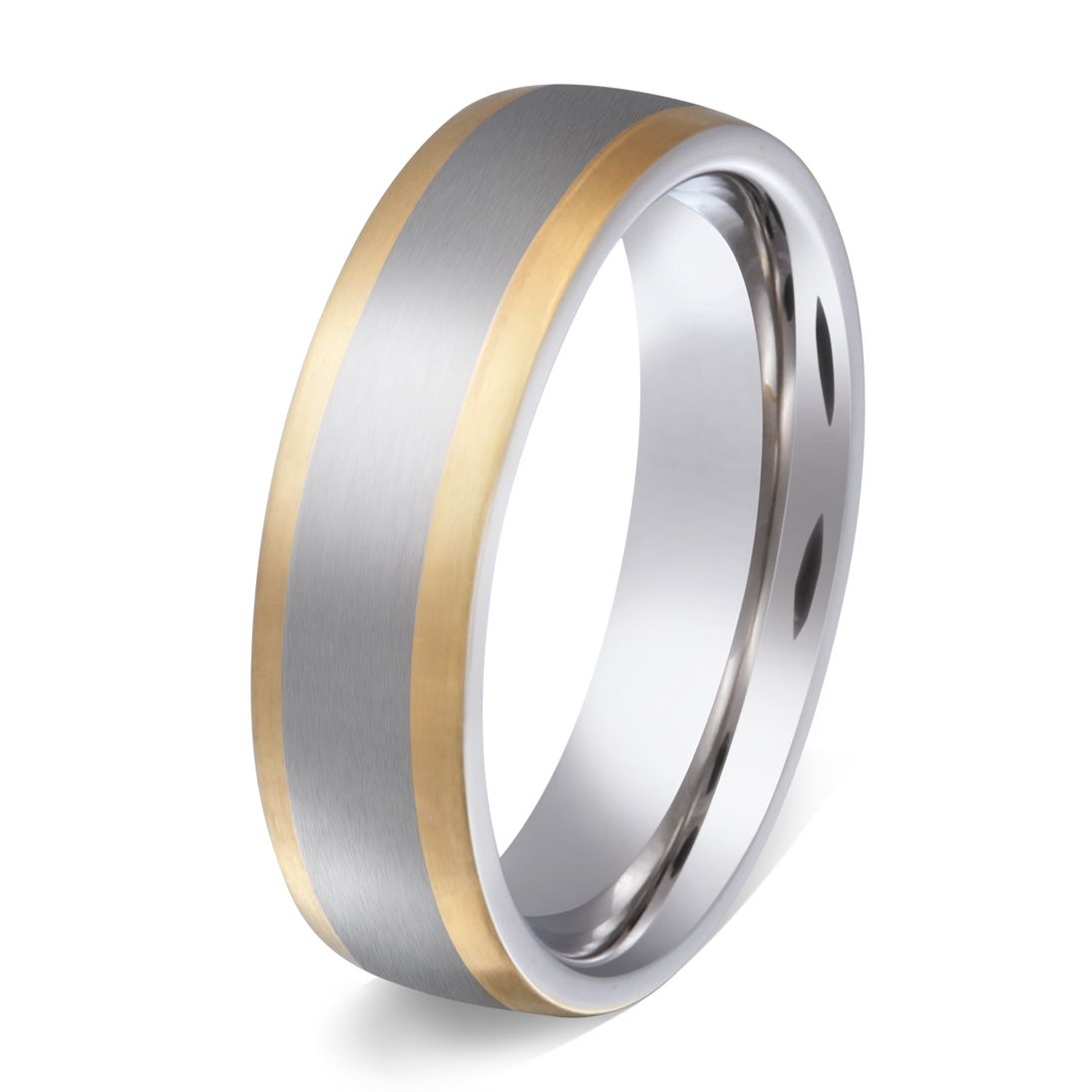 Nastia  Edelstahl Ring , Verlobungsring, inkl. Gravur, silber gold | Edelstahlring | damen, edelstahl, edelstahlring, gold, herren, ring, silber, unisex | schmuckmitgravur.de