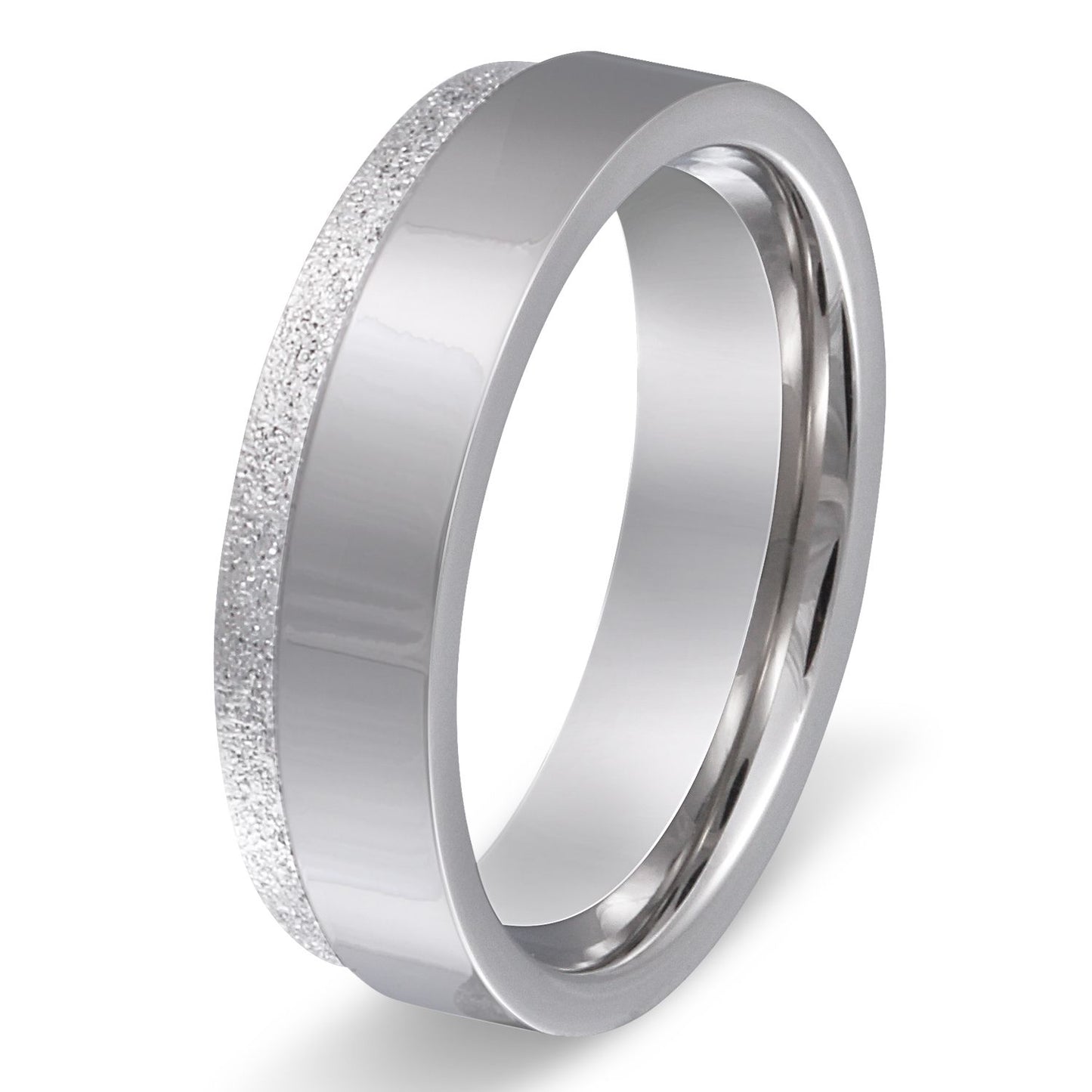 Ozmuro Edelstahl Ring , Verlobungsring, inkl. Gravur, silber | Edelstahlring | damen, edelstahl, edelstahlring, herren, ring, silber, unisex | schmuckmitgravur.de