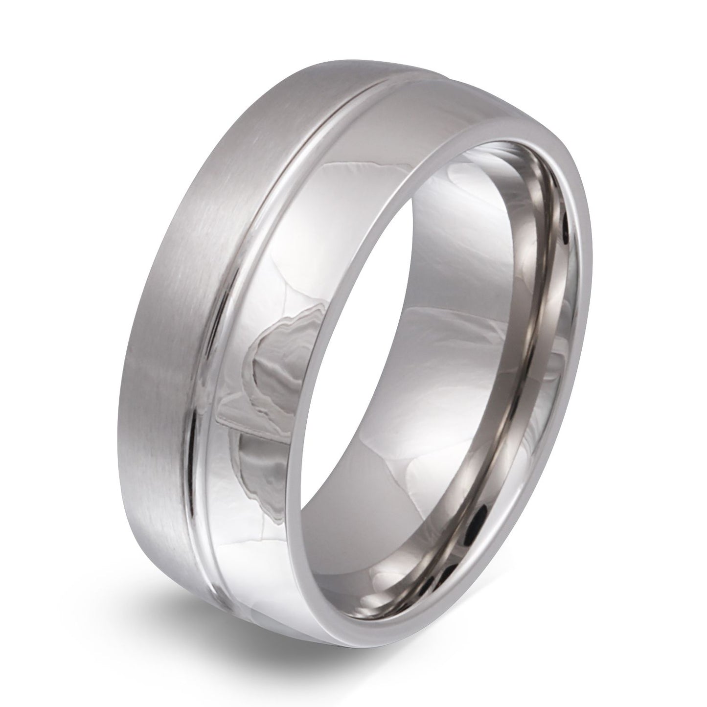 Ruvim Ring mit Gravur, Edelstahlring in Silber | Edelstahlring | damen, edelstahl, edelstahlring, herren, ring, silber, unisex | schmuckmitgravur.de