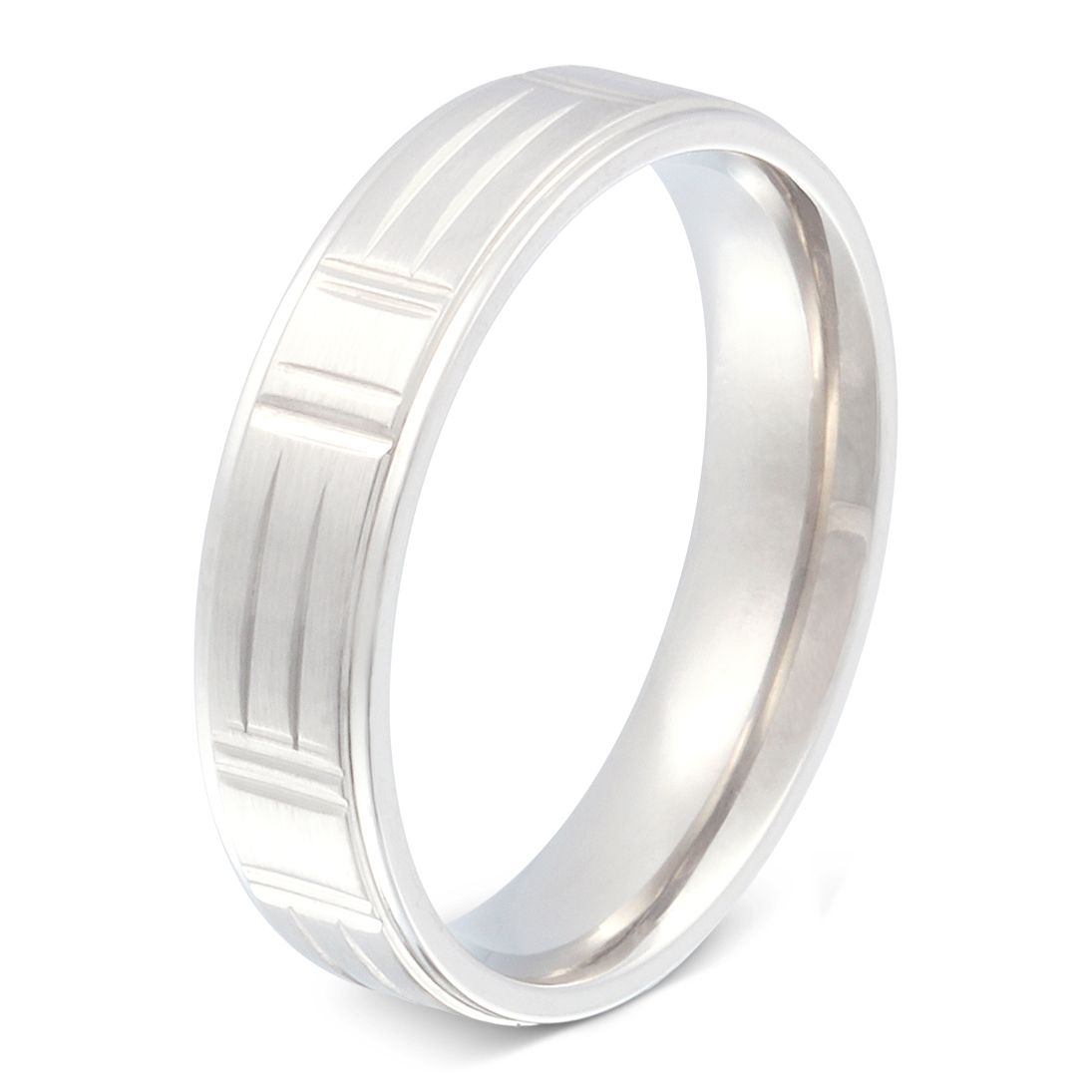 Simione Edelstahl Ring , Verlobungsring, inkl. Gravur, silber | Edelstahlring | damen, edelstahl, edelstahlring, herren, ring, silber, unisex | schmuckmitgravur.de