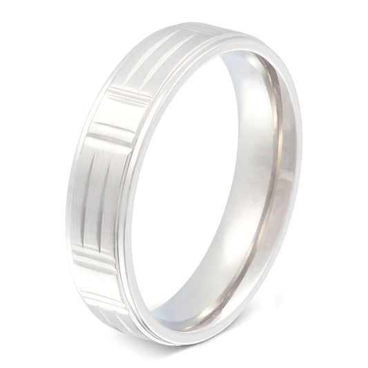 Simione Edelstahl Ring , Verlobungsring, inkl. Gravur, silber | Edelstahlring | damen, edelstahl, edelstahlring, herren, ring, silber, unisex | schmuckmitgravur.de