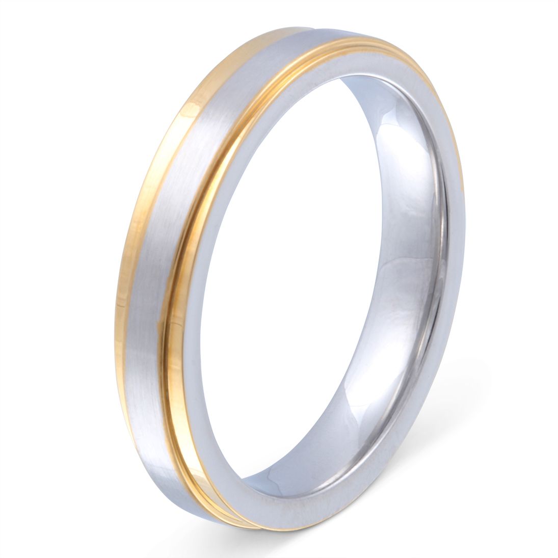 Trenzado Edelstahl Ring , Verlobungsring, inkl. Gravur, silber gold | Edelstahlring | damen, edelstahl, edelstahlring, gold, herren, ring, silber, unisex | schmuckmitgravur.de