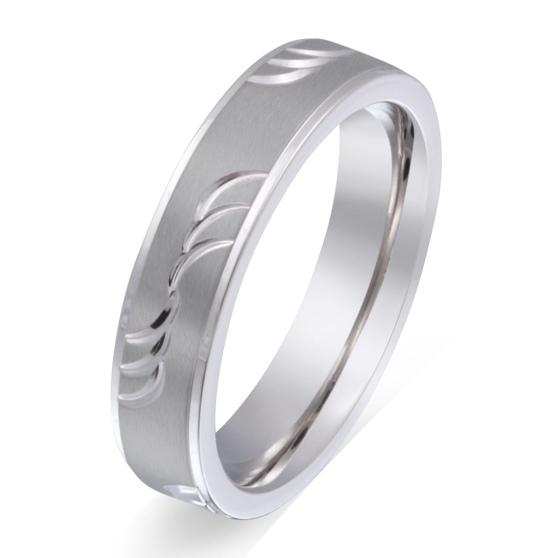 Waves  Edelstahl Ring , Verlobungsring, inkl. Gravur, silber | Edelstahlring | damen, edelstahl, edelstahlring, herren, ring, silber, unisex | schmuckmitgravur.de